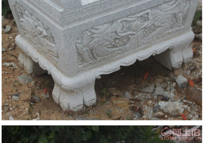 【江南石材厂家直销大理石石雕香炉寺庙景观香炉雕刻摆件尺寸样式可订做】庐山市文洁石材销售部 - 产品库