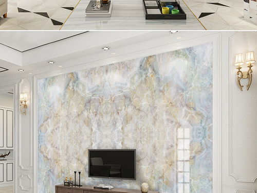 大理石纹山水石纹海纳百川大理石纹背景墙图片素材 效果图下载