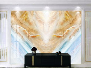 蓝色精品陶瓷大理石纹理 打造地中海风情山水背景墙